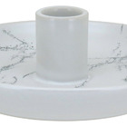 Castiçal Cerâmica 5x15x15cm Branco