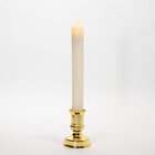 Castiçal Com Vela Elétrica 2 Peças Decoração Natalina 25cm