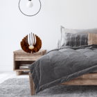 Castiçal Concha Com Vela Eletrônica - Marrom