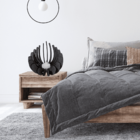 Castiçal Concha Com Vela Eletrônica - Preto