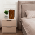 Castiçal Constelação Com Vela Eletrônica - Marrom