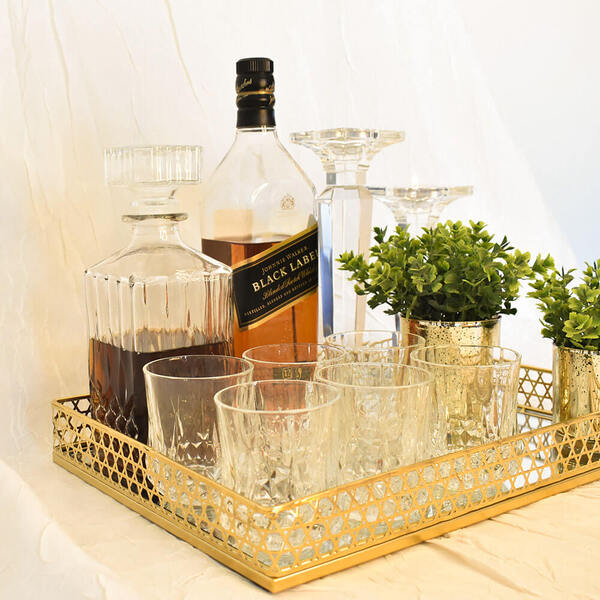 Castiçal De Cristal Lapidado Quadri M 19 Cm