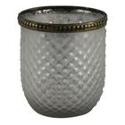 Castical De Metal Dourado E Vidro 8 5cm X 10cm