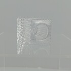 Castiçal Decorativo Porta Vela 6x4x4cm Vidro Transparente