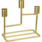Castiçal Decorativo Porta Vela Home&co 3 Velas Metal 16x8x15c
