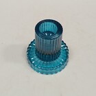 Castiçal Decorativo Porta Vela Home&co Vidro 6x6x6cm Azul