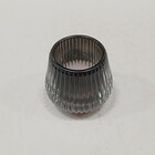 Castiçal Decorativo Porta Vela Home&co Vidro 6x7x7cm Fume