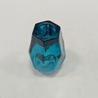 Castiçal Decorativo Porta Vela Home&co Vidro 8x5x5cm Azul