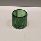 Castiçal Decorativo Porta Vela Home&co Vidro 8x7x7cm Verde