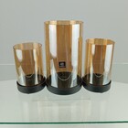 Castiçal Decorativo Porta Vela Suporte 3 Partes Home&co Base