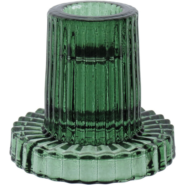 Castiçal Decoratvo Porta Vela Home&co Vidro 6x6x6cm Verde