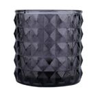 Castiçal Em Vidro Cinza Florença Urban