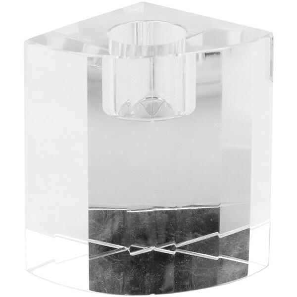 Castiçal Espectrum De Cristal Suporte Enfeite Vela Decor