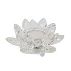 Castiçal Flor De Lótus De Cristal