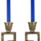 Castiçal Grego Em Latão Artesanal