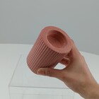 Castiçal Home&co Cerâmica 10x7x7cm Terracota