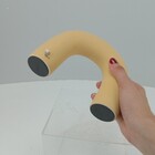 Castiçal Home&co Cerâmica 13x17x4cm Amarelo