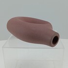 Castiçal Home&co Cerâmica 18x13x7cm Marrom