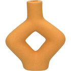 Castiçal Home&co Cerâmica 18x15x5cm Laranja