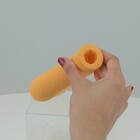 CASTIÇAL HOME&CO CERÂMICA 18x15x5cm LARANJA