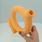 Castiçal Home&co Cerâmica 18x16x6cm Laranja