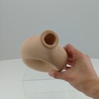 Castiçal Home&co Cerâmica 19x13x7cm Bege