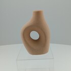 Castiçal Home&co Cerâmica 19x13x7cm Bege