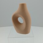 Castiçal Home&co Cerâmica 19x13x7cm Bege