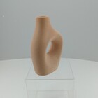 Castiçal Home&co Cerâmica 19x13x7cm Bege