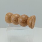 Castiçal Home&co Cerâmica 20x8x8cm Estilo Madeira