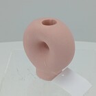 Castiçal Home&co Cerâmica 9x8x4cm Nude