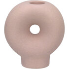 Castiçal Home&co Cerâmica 9x8x4cm Nude