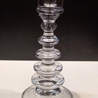 Castiçal Home&co Eco Crystal 25x11x11cm Transparente Porta Ve