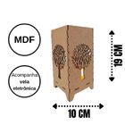 Castiçal Ipê Com Vela Eletrônica - Preto