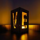 Castiçal Love Com Vela Eletrônica