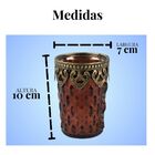 Castical Metal E Vidro - Dourado Vintage