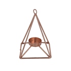 Castiçal Para Velas - Pirâmide - Rose Gold