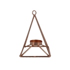 Castiçal Para Velas - Pirâmide - Rose Gold