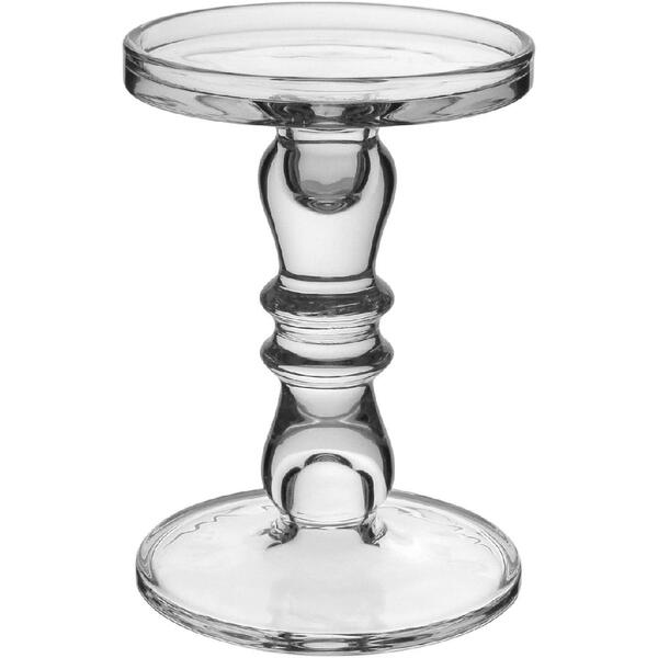 Castiçal Porta Vela Decorativo Home&co Eco Crystal 19x13x13cm