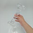 Castiçal Porta Vela Decorativo Home&co Eco Crystal 22x9x9cm T