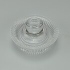 Castiçal Porta Vela Decorativo Home&co Vidro 5x10x10cm Transp