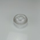 Castiçal Porta Vela Decorativo Home&co Vidro 5x10x10cm Transp