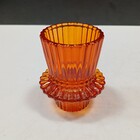 Castiçal Porta Vela Decorativo Home&co Vidro 7x6x6cm Âmbar