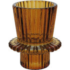 Castiçal Porta Vela Decorativo Home&co Vidro 7x6x6cm Âmbar