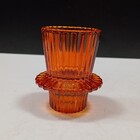 Castiçal Porta Vela Decorativo Home&co Vidro 7x6x6cm Âmbar