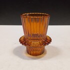 Castiçal Porta Vela Decorativo Home&co Vidro 7x6x6cm Marrom