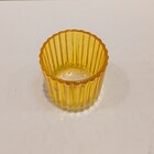 Castiçal Porta Vela Decorativo Home&co Vidro 8x7x7cm Amarelo