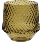 Castiçal Porta Vela Decorativo Home&co Vidro 8x8x8cm Marrom