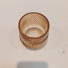 Castiçal Porta Vela Decorativo Home&co Vidro 8x8x8cm Marrom