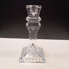 Castiçal Porta Vela Quadrado Home&co Eco Crystal 15x8x8cm Tra